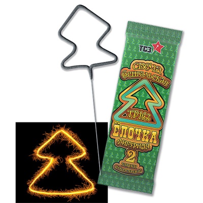 Елочка Бенгальские огни фигурные купить в Сосногорске | sosnogorsk.salutsklad.ru