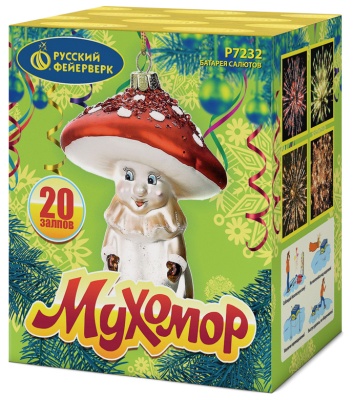 Мухомор Батарея салютов купить в Сосногорске | sosnogorsk.salutsklad.ru